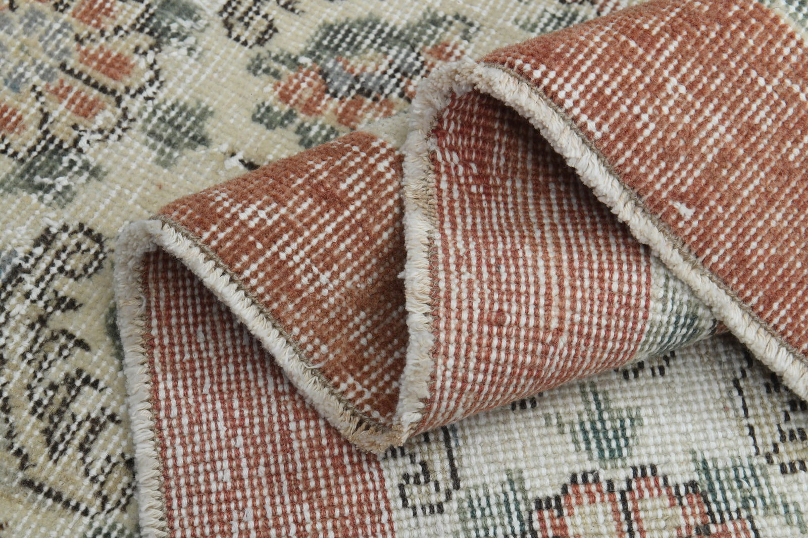 9'4x12'1 ft, BEIGE ORANGE RUG - 17