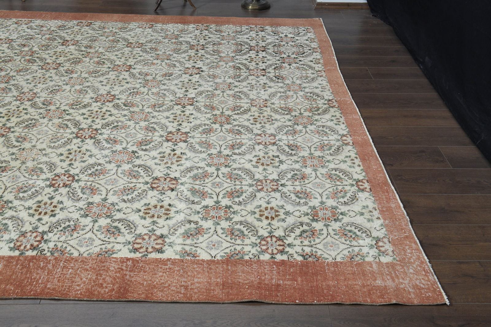 9'4x12'1 ft, BEIGE ORANGE RUG - 18