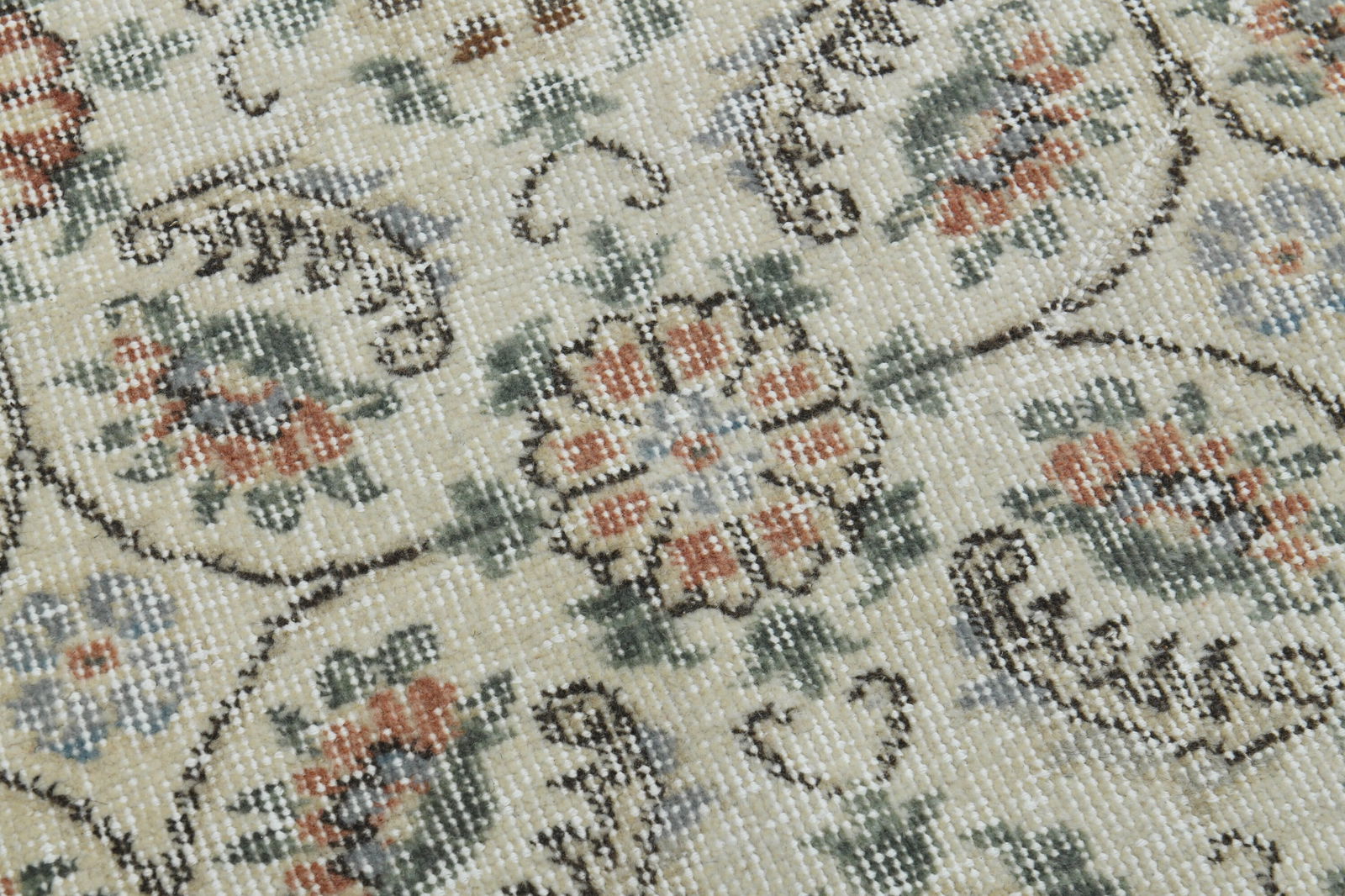 9'4x12'1 ft, BEIGE ORANGE RUG - 2