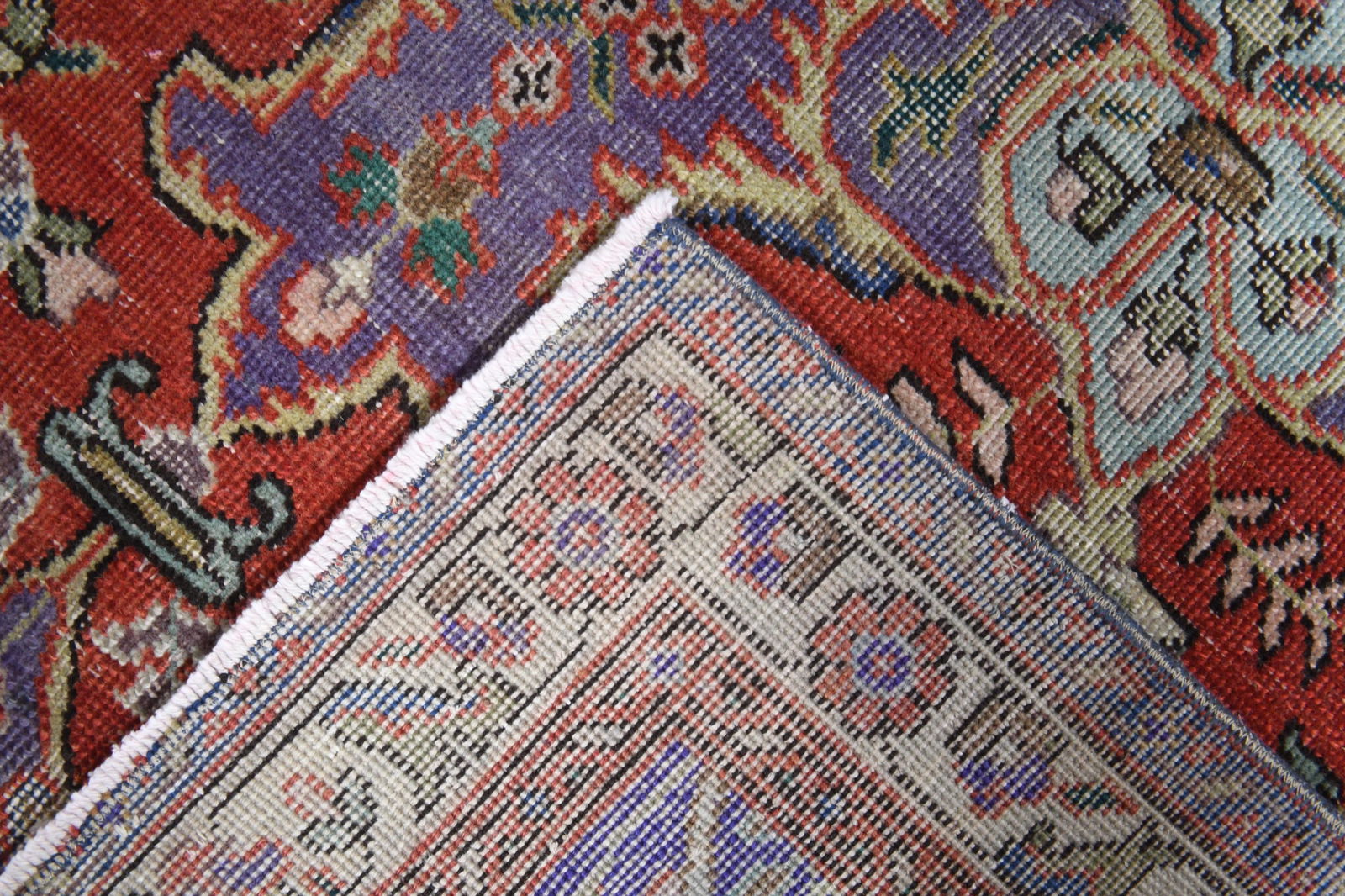 9.7x12'6 ft, OVERSIZED ORANGE PURPLE, Minimalist Decor, Area Rug - 13