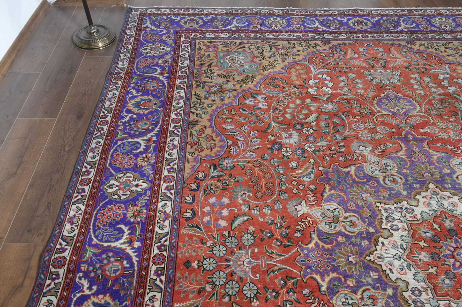 9.7x12'6 ft, OVERSIZED ORANGE PURPLE, Minimalist Decor, Area Rug - 3