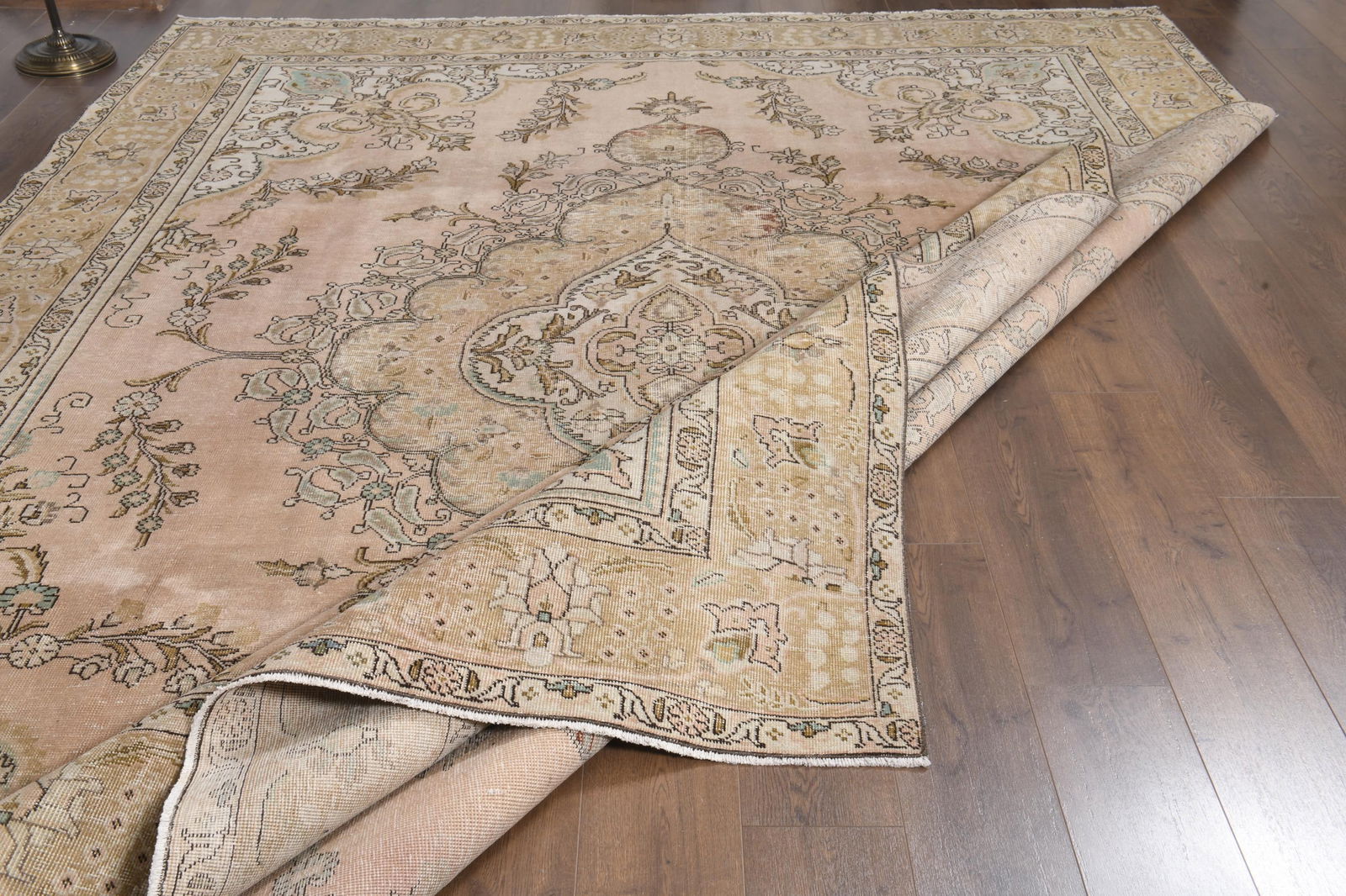 9'6x12'4 ft, OVERSIZED PERSIAN RUG, Orange Rug, 10x12 Large Area - 7