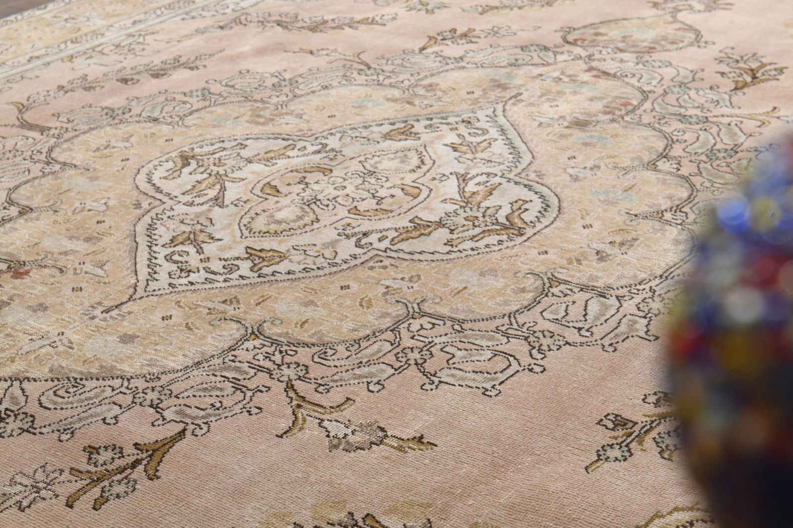 9'6x12'4 ft, OVERSIZED PERSIAN RUG, Orange Rug, 10x12 Large Area - 9