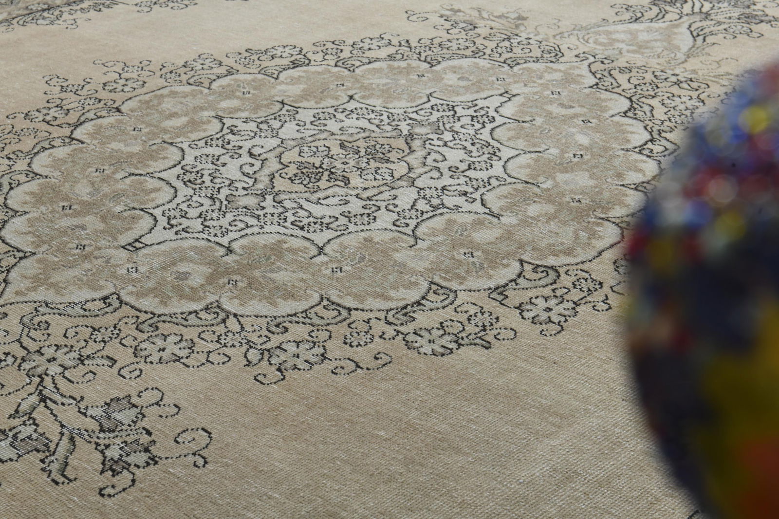 9'5x12'3 ft, ORANGE OVERSIZED RUG - 7