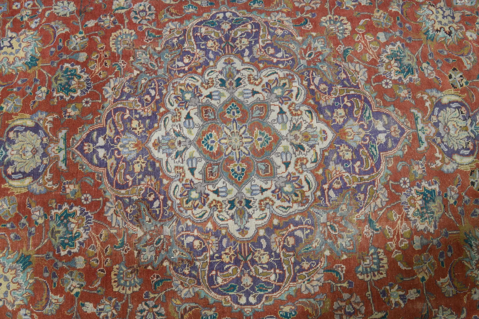 9'1x12'4 ft, ORANGE MINIMALIST RUG - 6