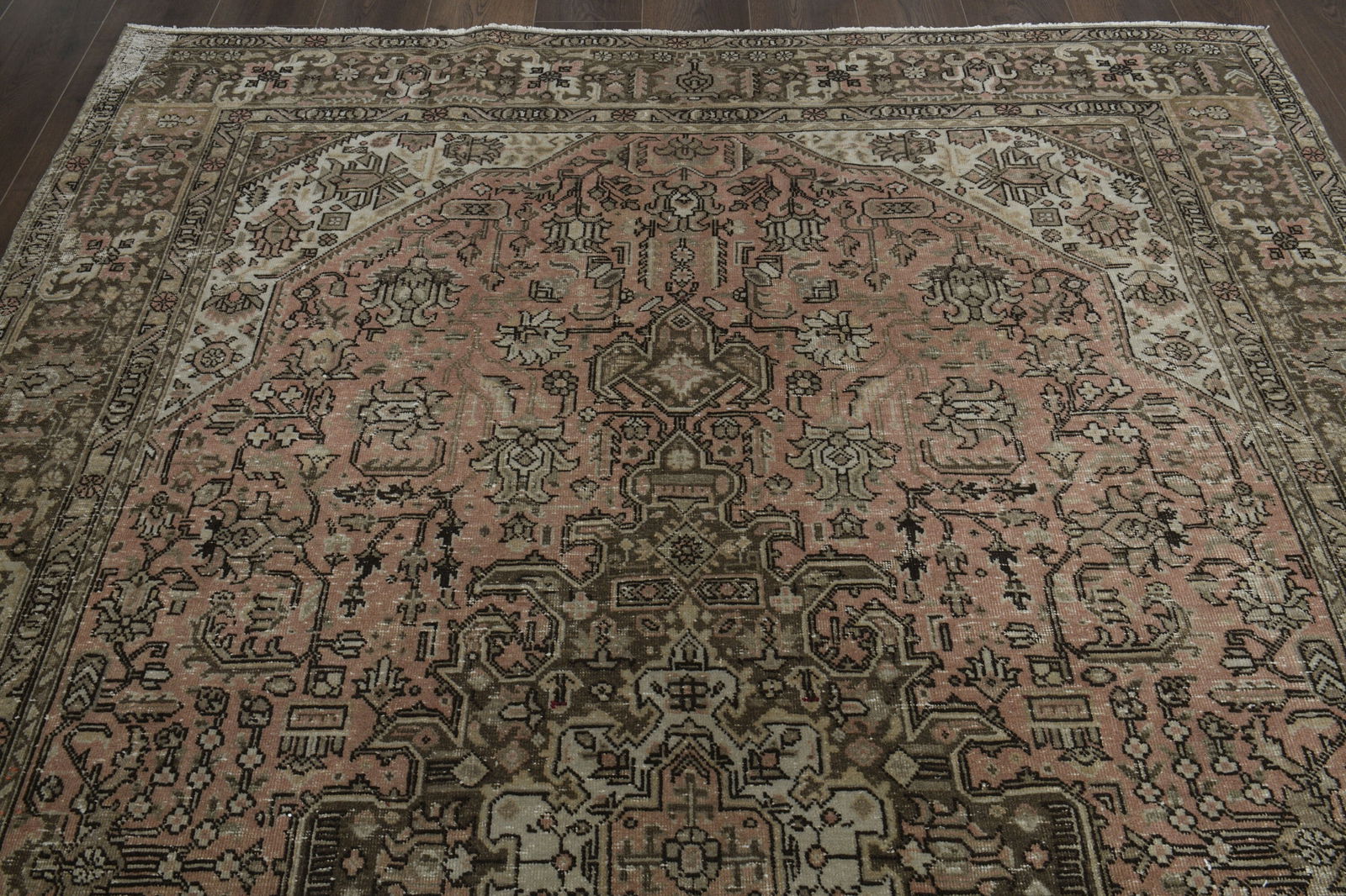 6.6x9.5 ft, PINK PERSIAN RUG - 12