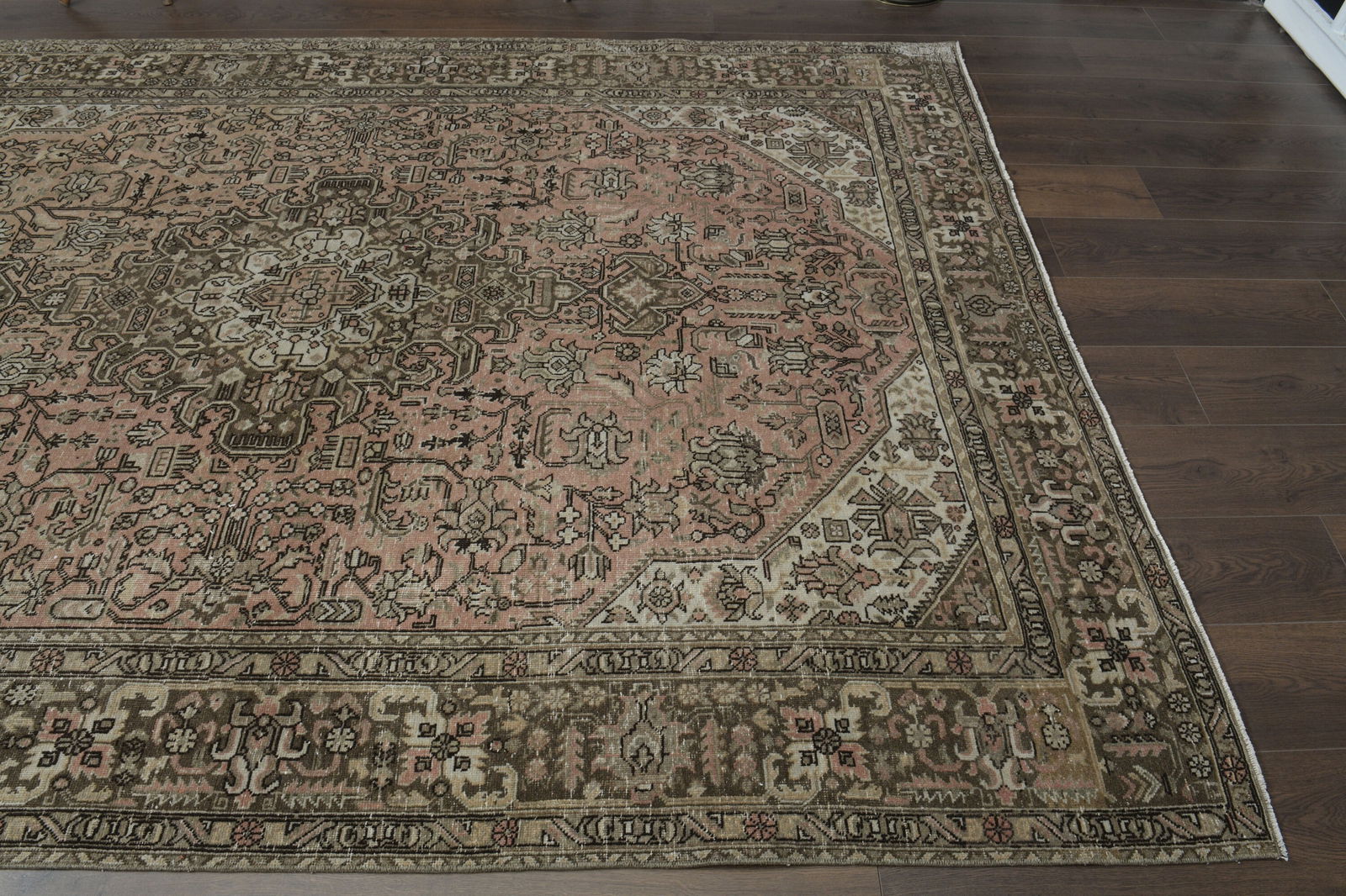 6.6x9.5 ft, PINK PERSIAN RUG - 8