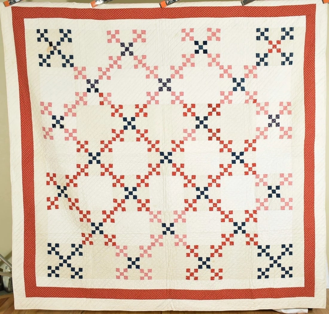 1890's Postage Stamp 9-Patch Quilt (1 of 10)
