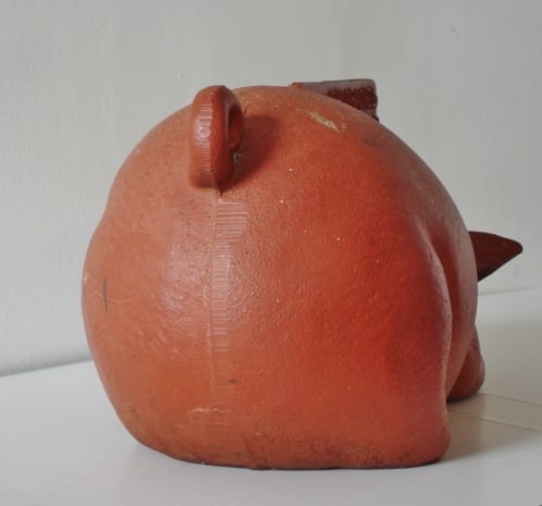 CAST IRON PIG BOOT SCAPPER AND ADVERTISING - 5