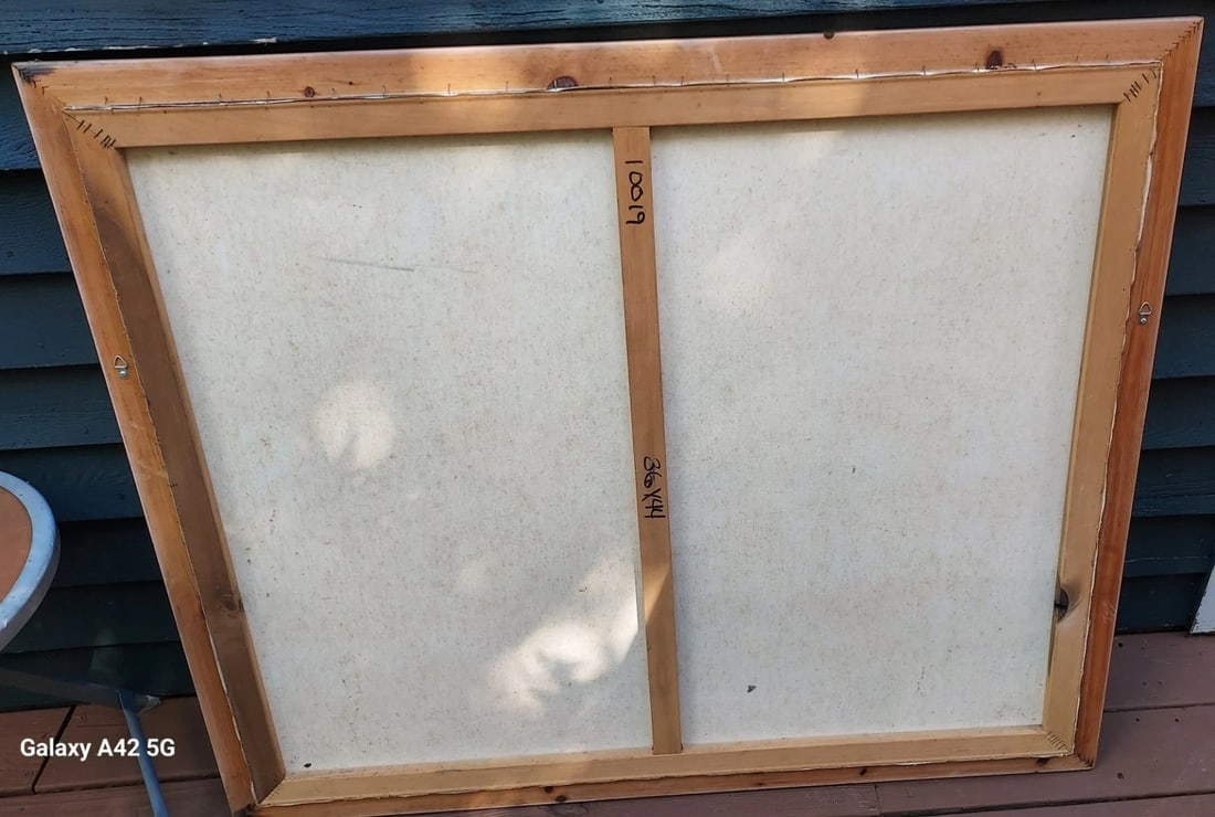 oil painting The Harvest For Sale Signed Not Grant Wood 1960 Amazing Colors - 2