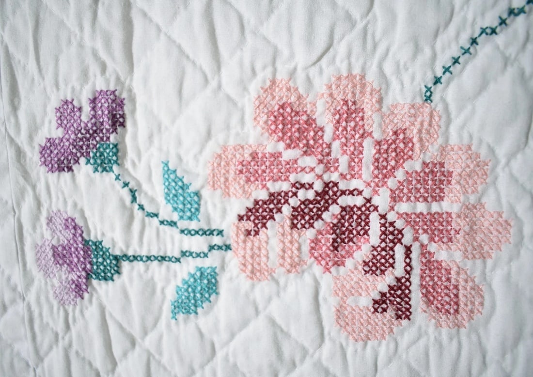 Vintage Tree of Life Quilt - 10