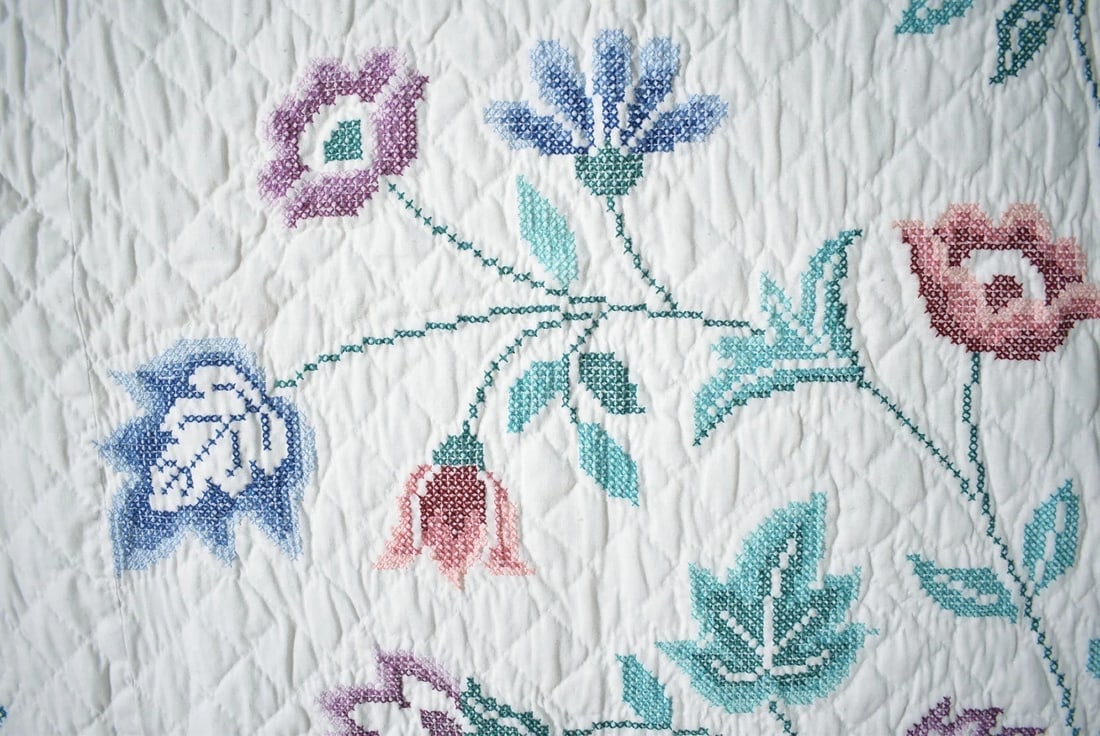 Vintage Tree of Life Quilt - 4