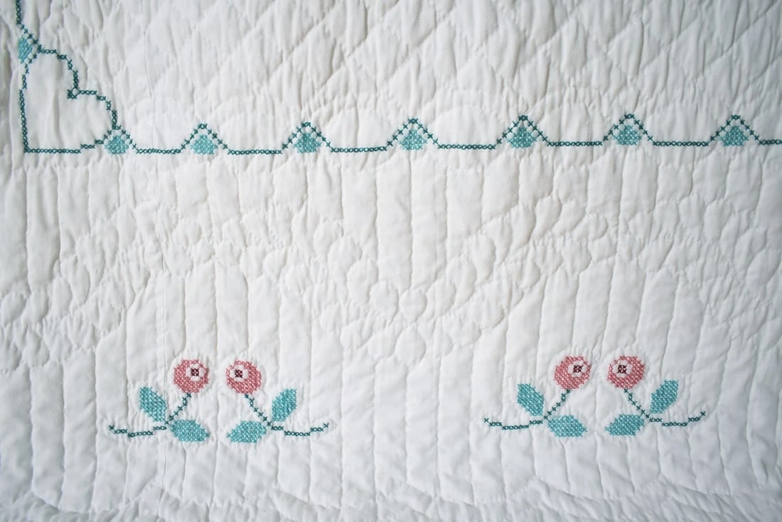 Vintage Tree of Life Quilt - 5