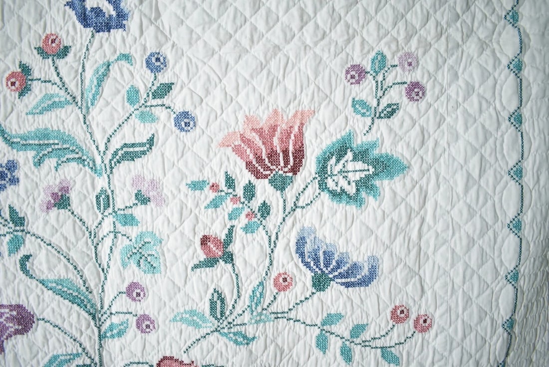 Vintage Tree of Life Quilt - 8