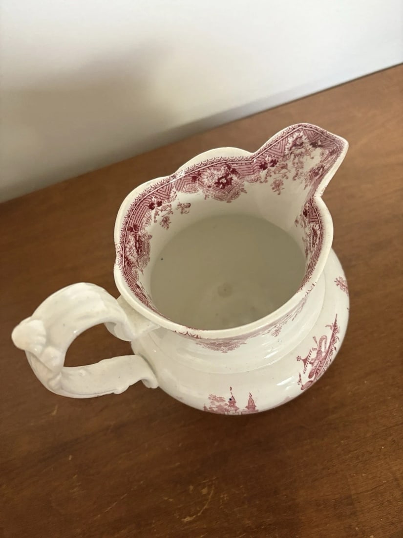 Red Staffordshire Pitcher - 3