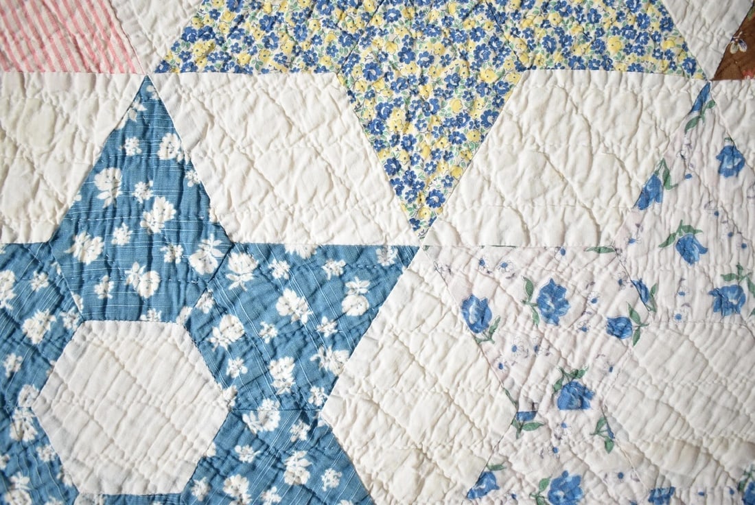 30's Touching Stars Quilt - 5