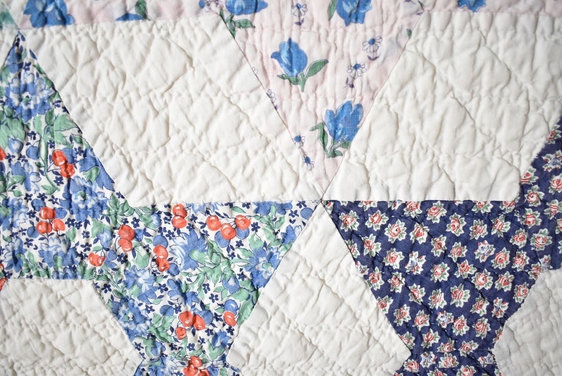 30's Touching Stars Quilt - 7