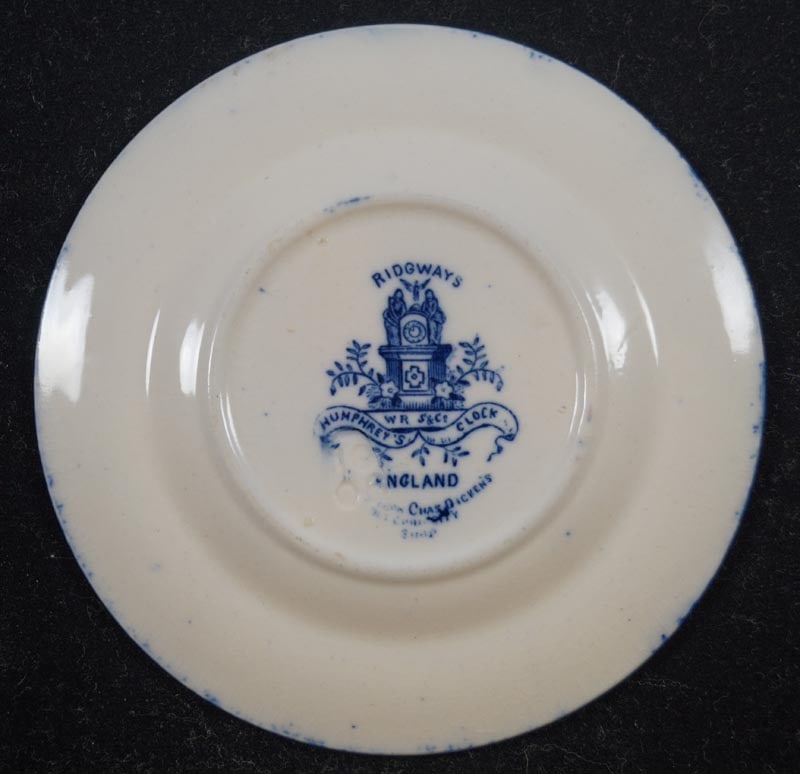 Child’s Blue China 4 3/8” Miniature Toy Plate #4 - 3