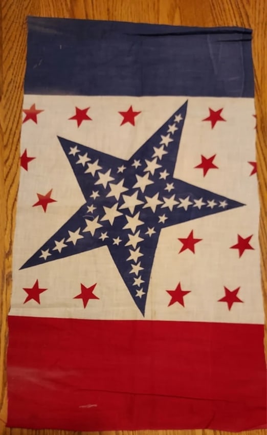 Centennial Period Star Fabric 13 x 24" American Flag Patriotic (1 of 3)