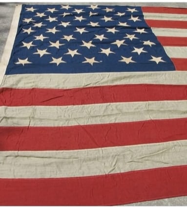 Super Rare American Flag 43 Stars great colors 1889 9.5 X 14 Feet - 4