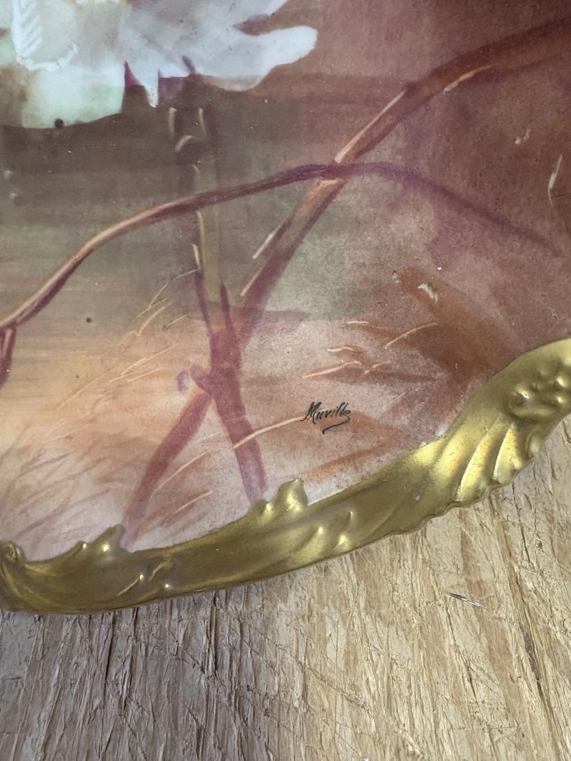 11 Pc Limoges Artist Signed Fish Set - 4