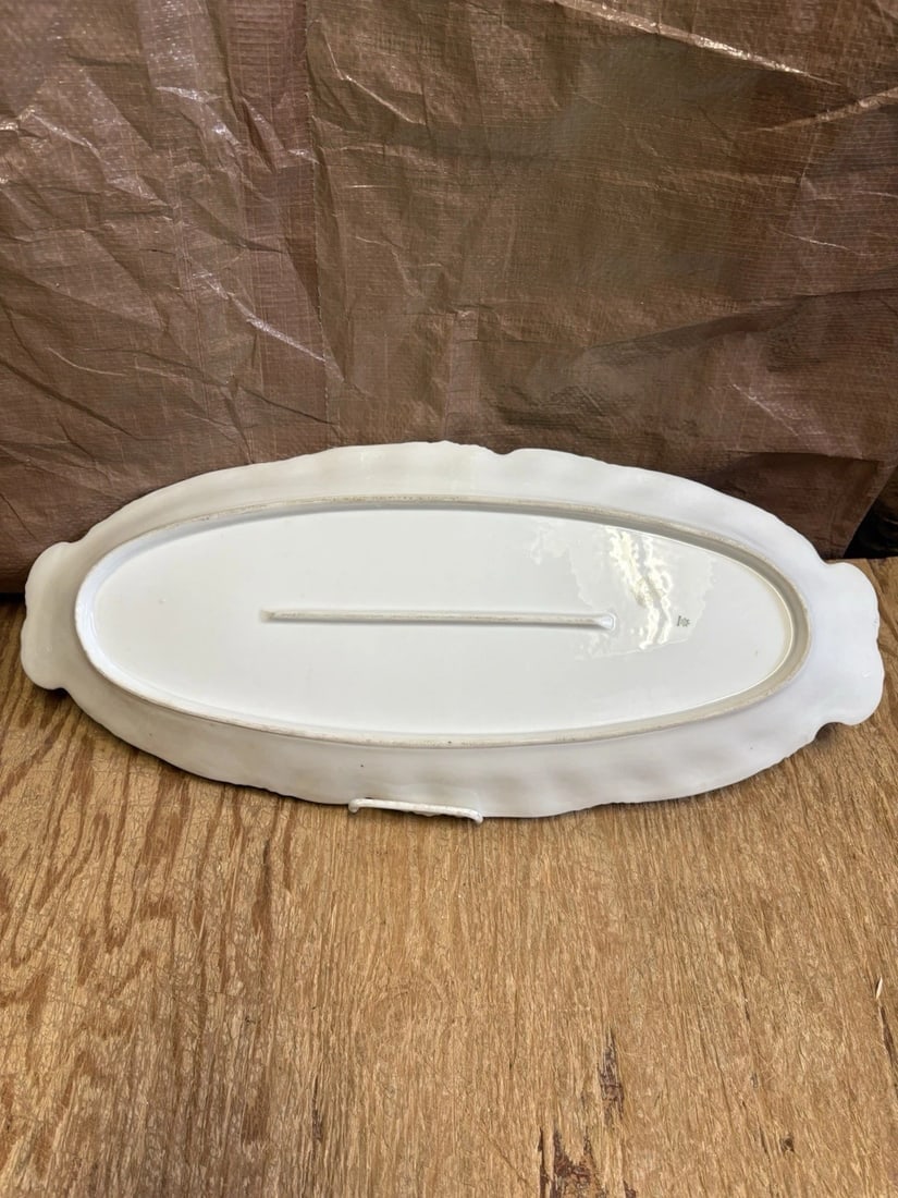 11 Pc Limoges Artist Signed Fish Set - 5