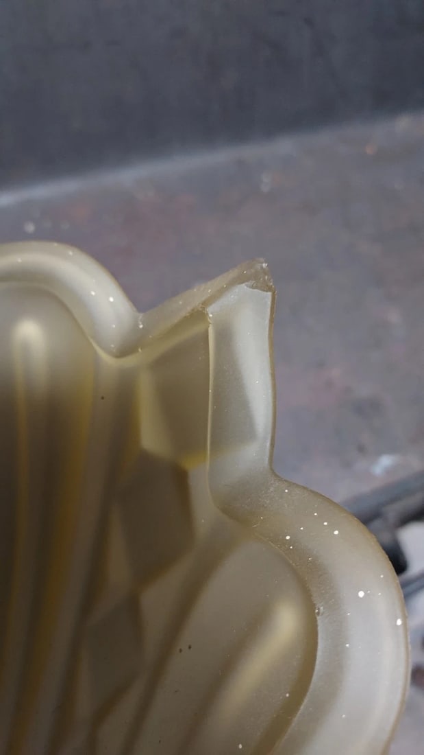 Antique Slip Shade Fixture Aluminum Art Deco Rare shades NO CAP - 2