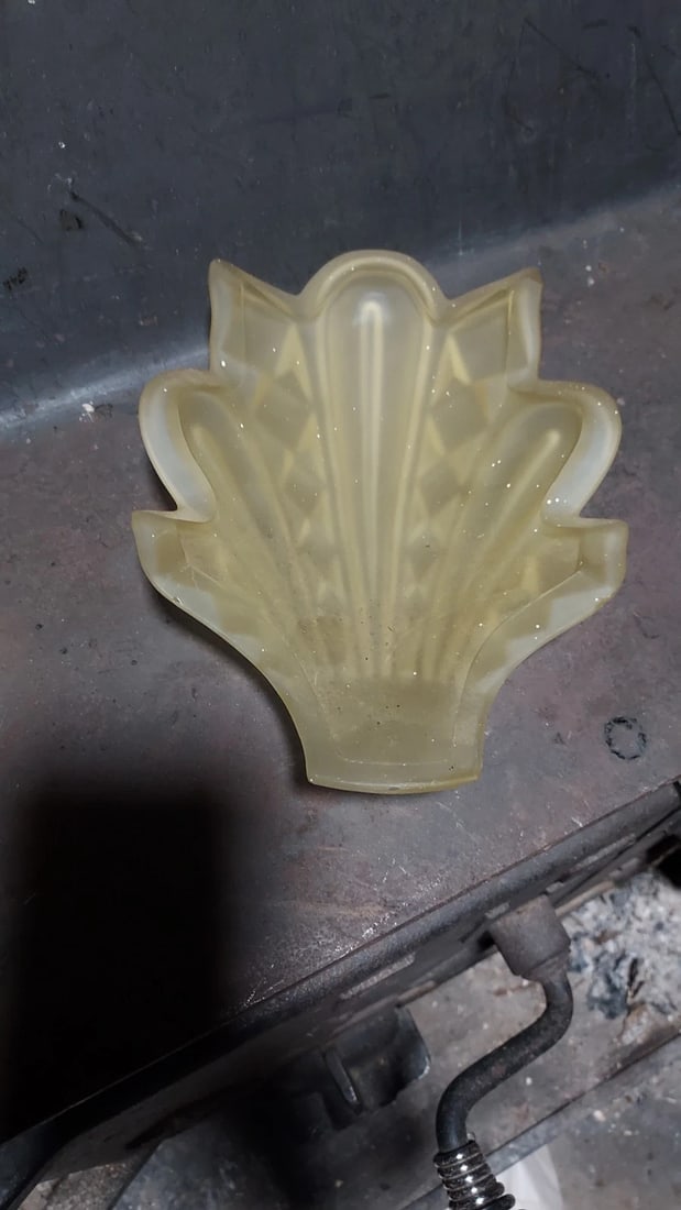 Antique Slip Shade Fixture Aluminum Art Deco Rare shades NO CAP - 5