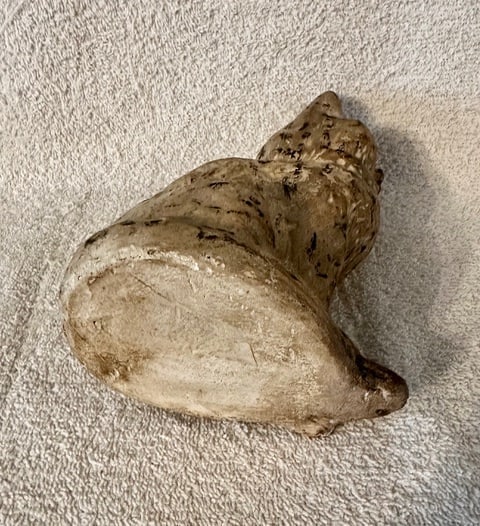 2 Chalkware Cats: 1 Sitting; 1 Resting - 6