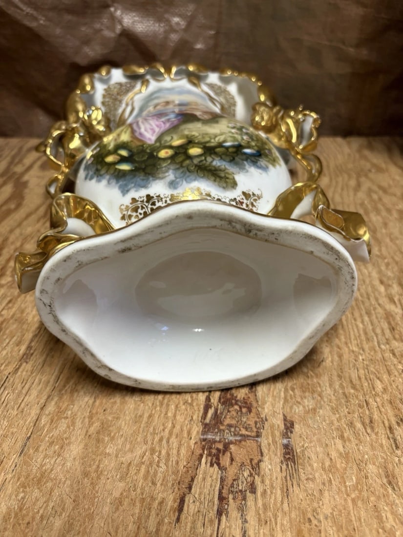 Pr 16 3/4” Paris Porcelain Vases - 10