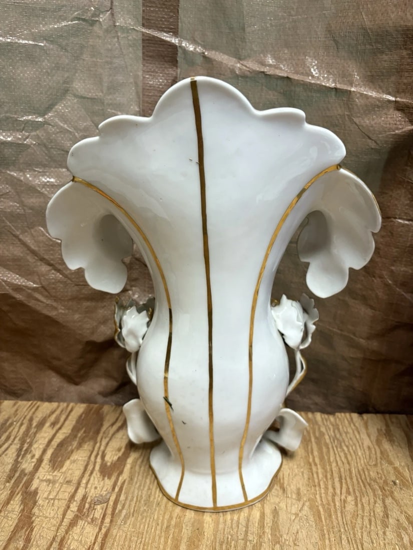 Pr 16 3/4” Paris Porcelain Vases - 9