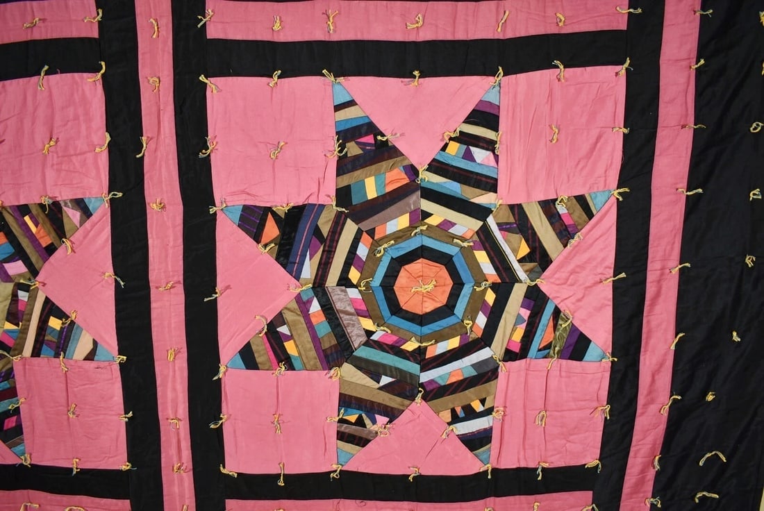 30's Amish Strip Star Quilt - 2