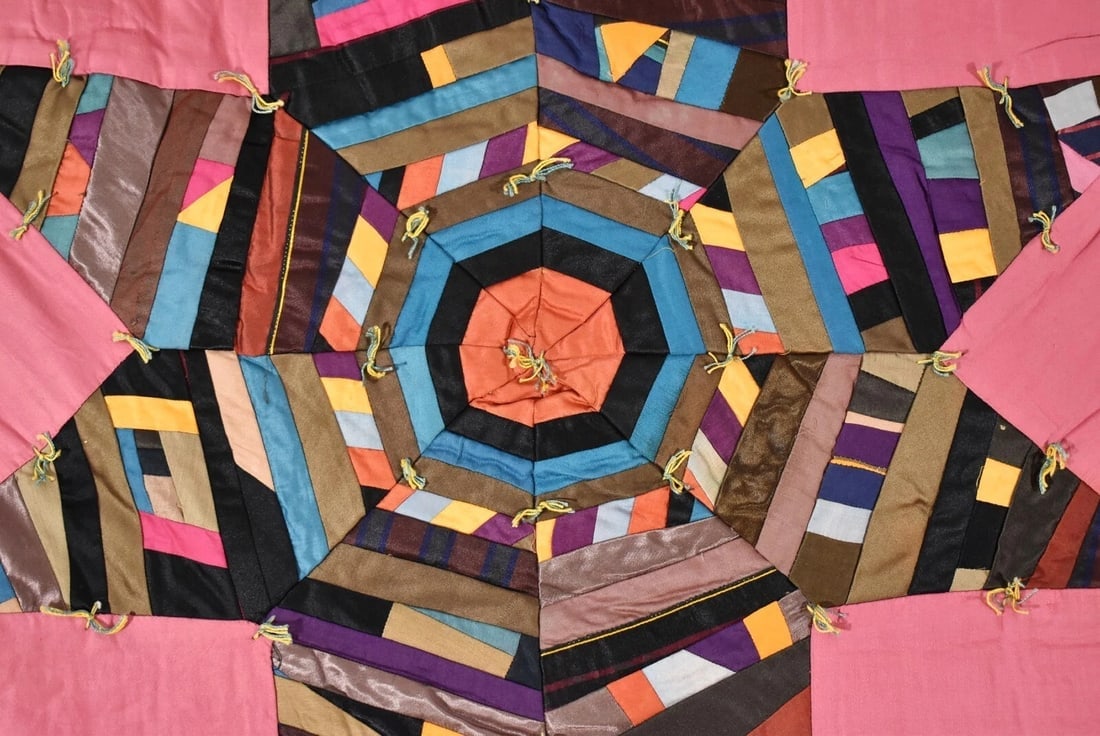 30's Amish Strip Star Quilt - 5