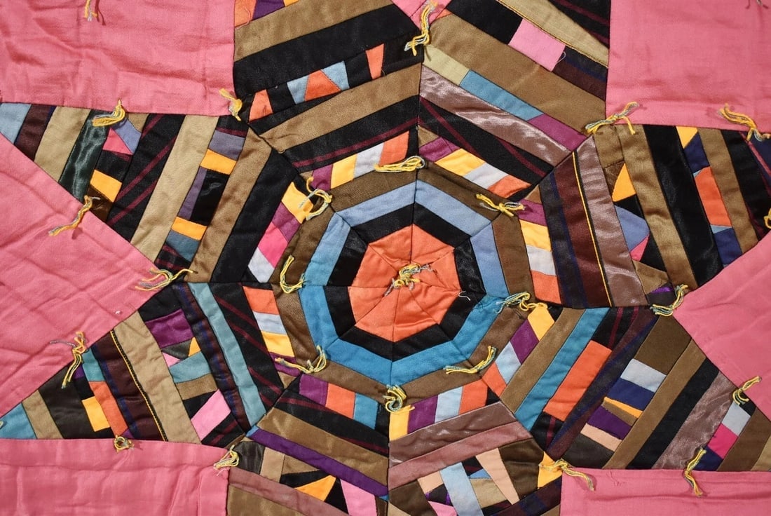 30's Amish Strip Star Quilt - 9