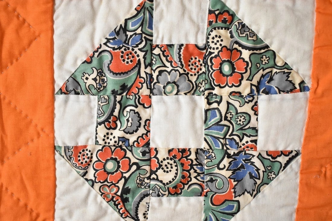 40's Churn Dash Quilt - 12