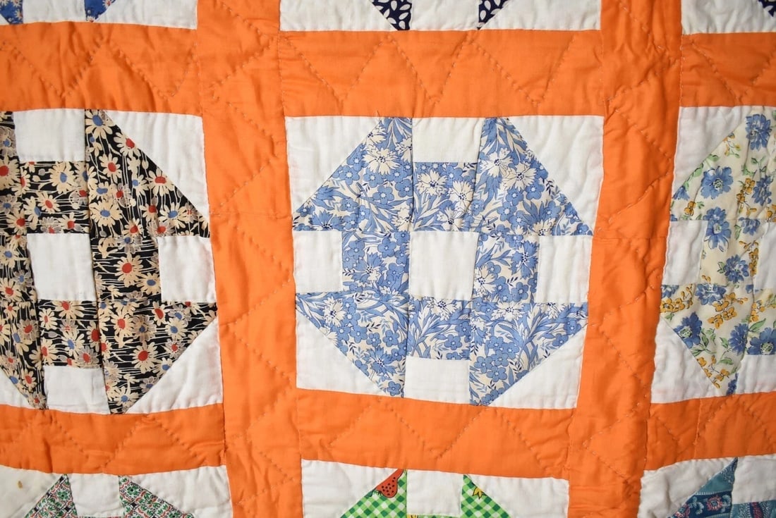 40's Churn Dash Quilt - 5
