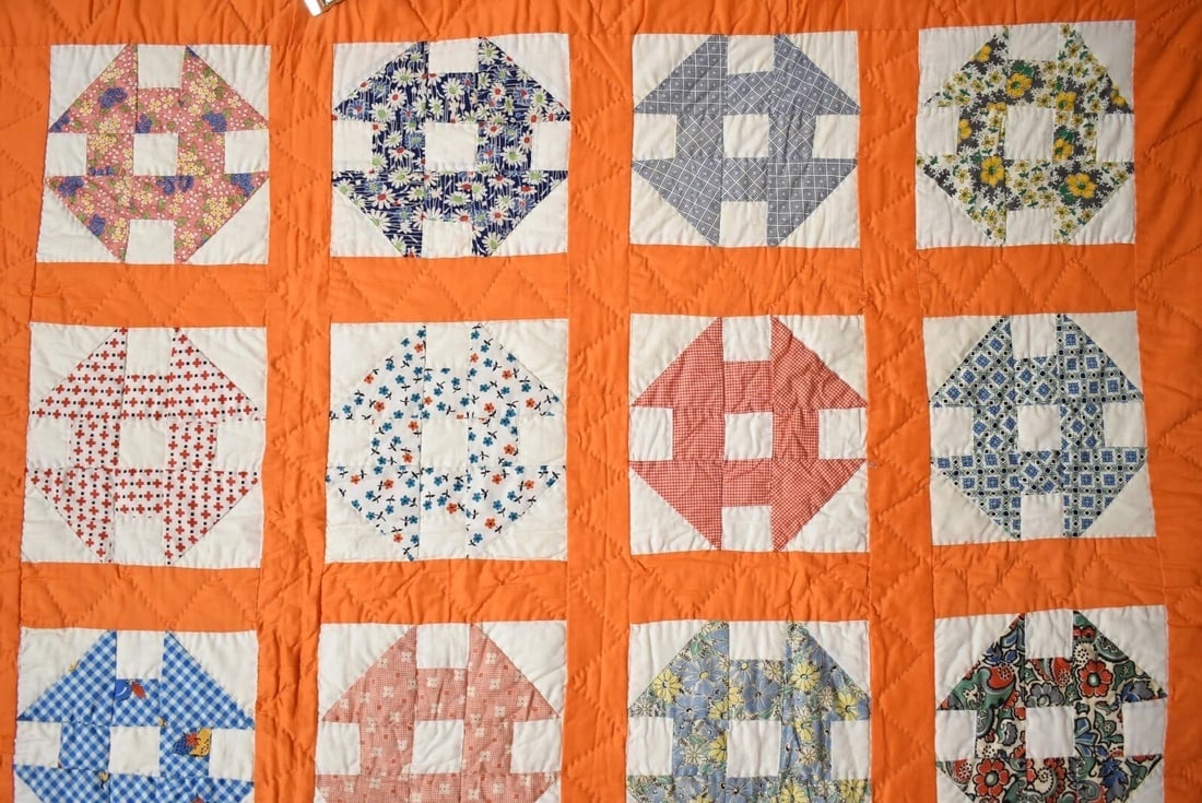 40's Churn Dash Quilt - 6