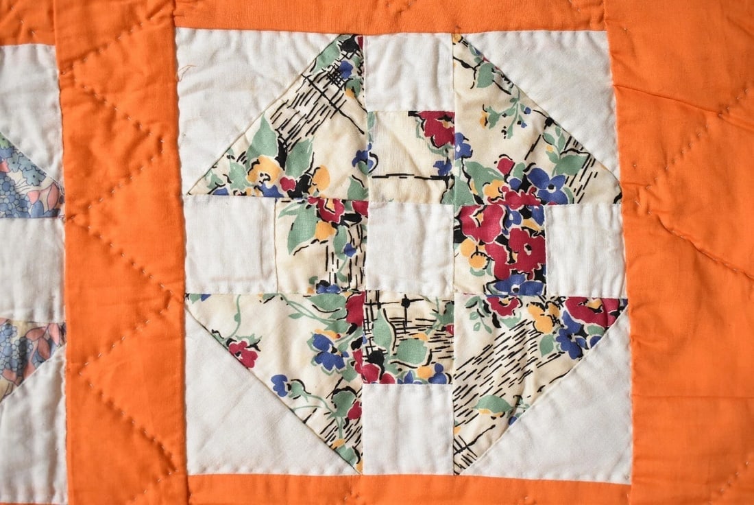 40's Churn Dash Quilt - 8