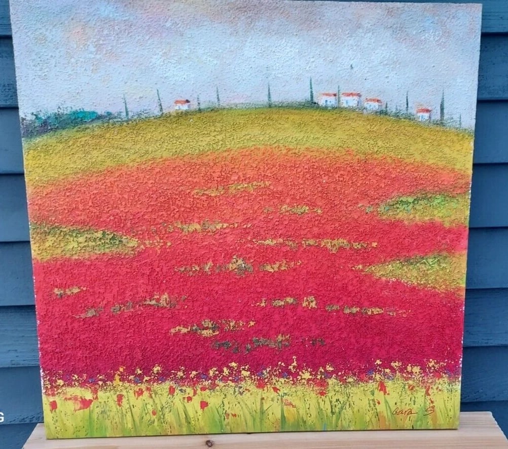 Beautiful colorful Houses on the hill covered with flowers modern 1980-2000 - 2