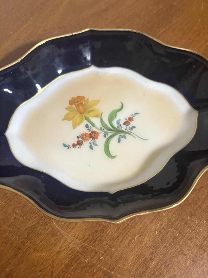 Meissen Cobalt Botanical Dish - 2