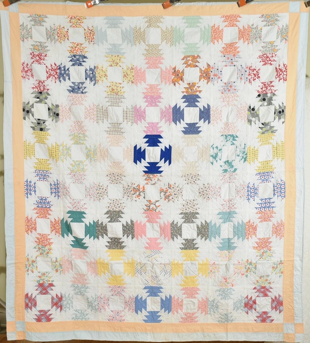 30's Pineapple Log Cabin quilt (1 of 8)