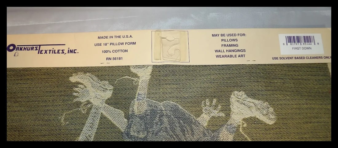 Norman Rockwell Tapestry Panel Oakhurst Textiles (B) - 6