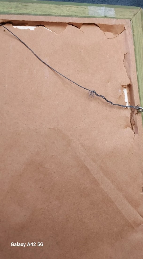 Gristmill oil painting 1950 signed - 2