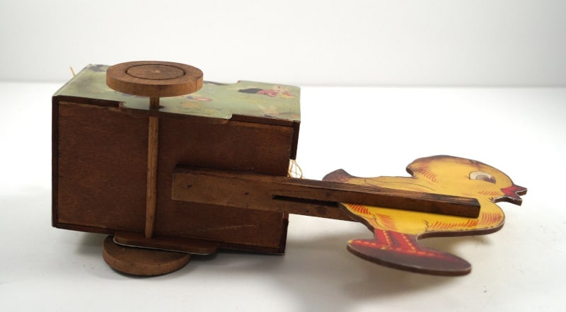 Easter Chick Pulling Cart Candy Container Toy - 6