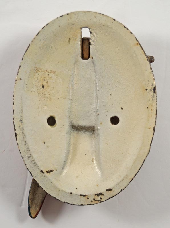 Antique Parrot in Ring Cast Iron Hubley Doorknocker - 4