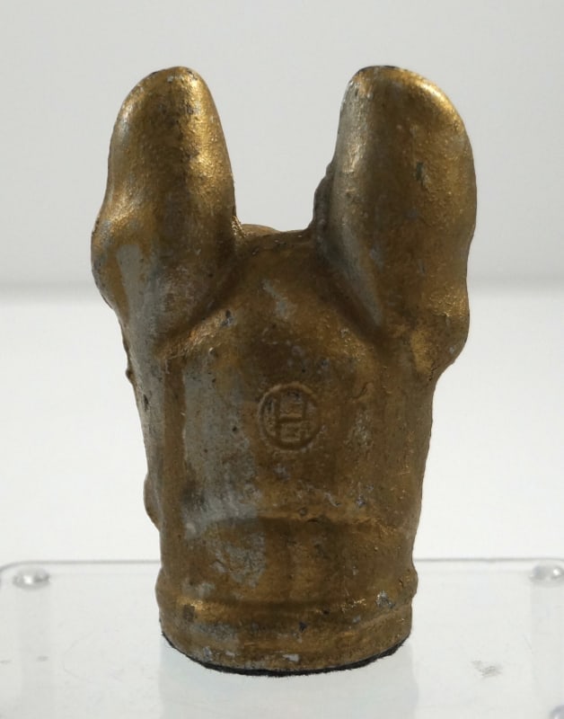 Antique French Bulldog Dog Cast Iron Paperweight - 4