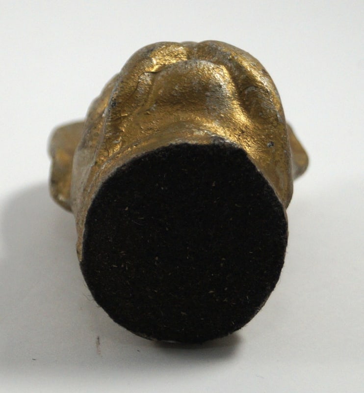 Antique French Bulldog Dog Cast Iron Paperweight - 6