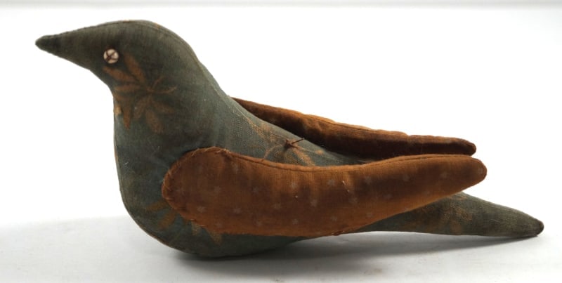 Antique Sewing Distelfink Bird Pin Cushion - 3