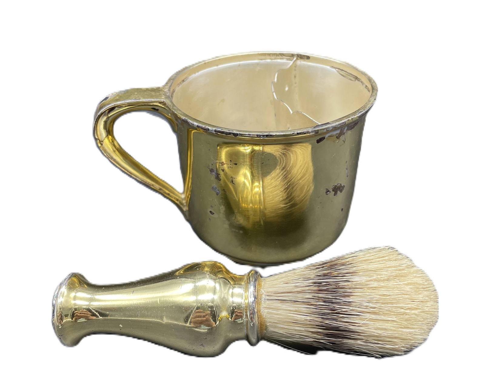 Shaving Mug & Brush Gorham Silver - 2