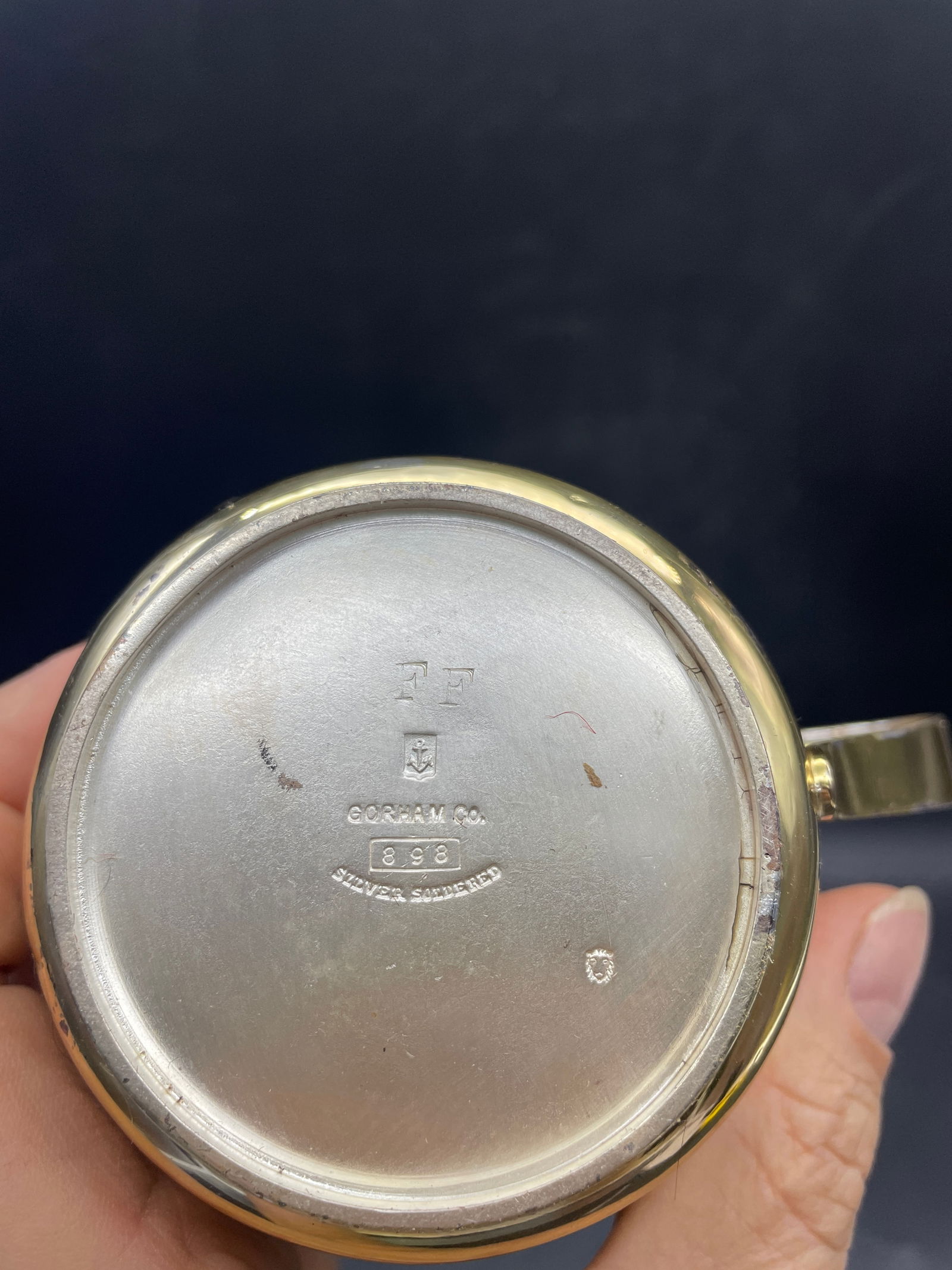 Shaving Mug & Brush Gorham Silver - 7